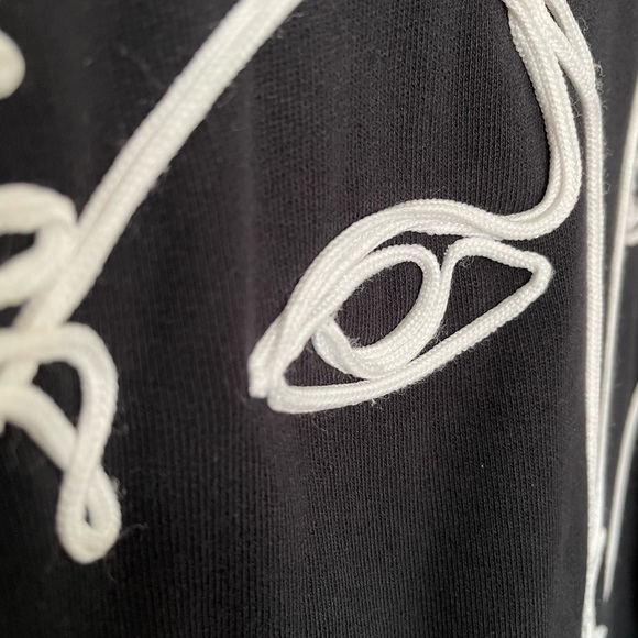 Zara Embroided Abstract Line Design Sweatshirt - Picture 4 of 10